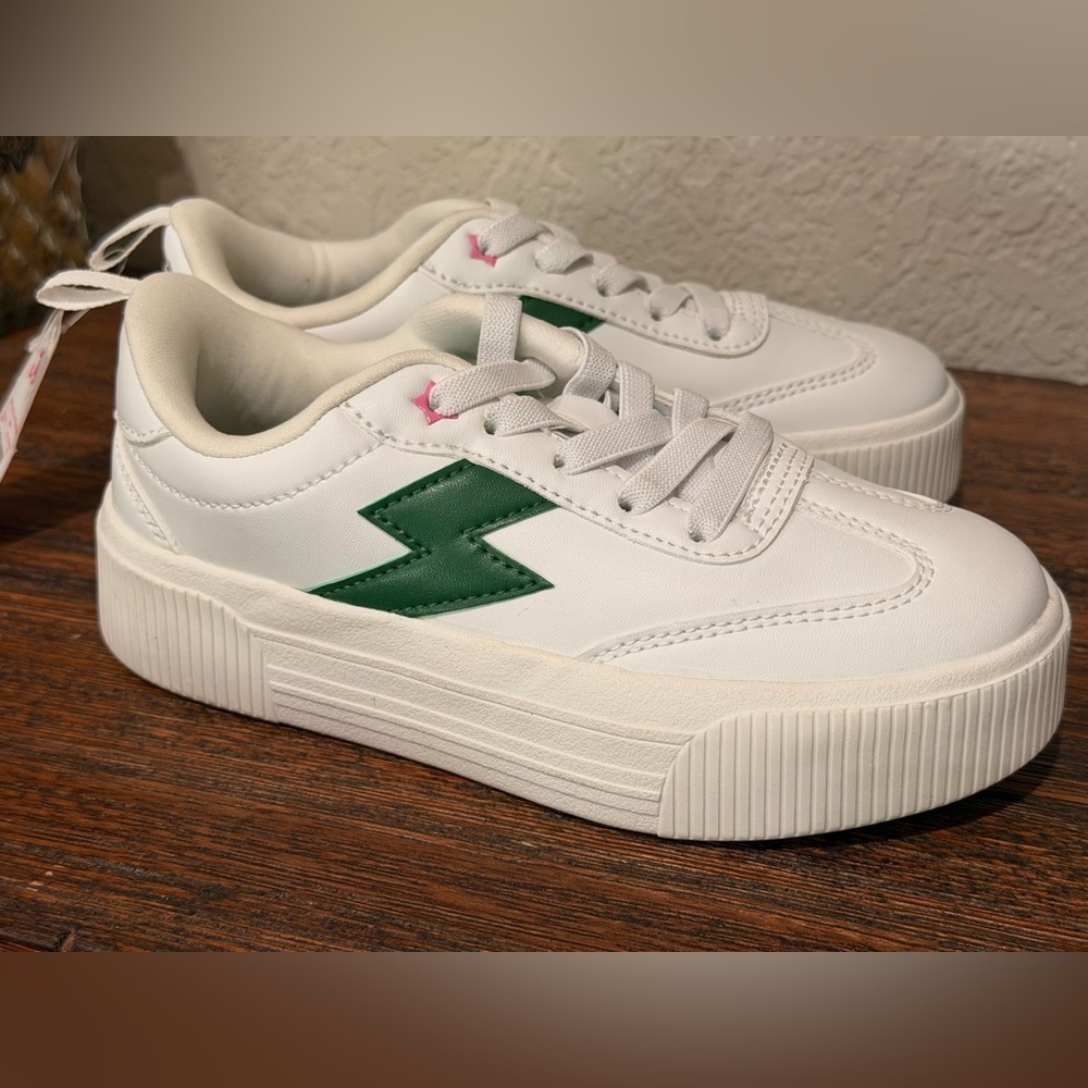 Justice Little Girl & Big Girl Platform Court Sneakers size 1